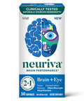 Lutein & Coffee Cherry - Neuriva Brain + Eye Support Capsules (30 count in a box), With Vitamins A C E, Zinc, Zeaxanthin, Antioxidants, Filters Blue Light, Decaffeinated, Vegetarian, Gluten & GMO Free