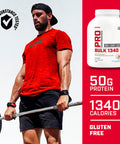 Gnc Pro Performance Bulk 1340 - Double Chocolate, 9 Servings, Supports Muscle Energy, Recovery And Growth,Cream