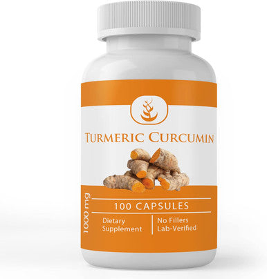 PURE ORIGINAL INGREDIENTS Cayenne Pepper & Turmeric Curcumin Capsules Bundle (100 Capsules Each) No Additives Or Fillers, Lab Verified