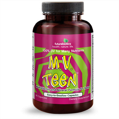 Futurebiotics M.V (Multivitamin) Teen USDA Certified Organic, 90 Vegetarian Capsules