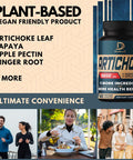 Dedicad Artichoke Extract Capsules 6650Mg 4-Month Supply - Support Digestion, Immune Health & Body Balance - Combined 9 Herbs Pap
