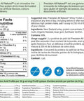 Precision All Natural Whey Protein Powder - Unflavored, 375 g | Hormone-free and gluten-fee