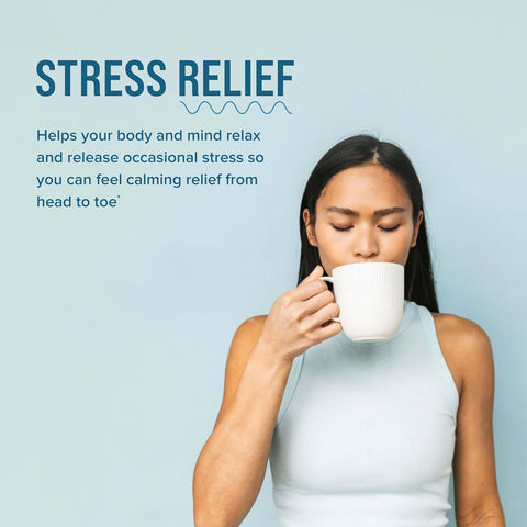 Natural Vitality Calm Mind Magnesium Citrate + LTheanine Powder Supports a Healthy Response to Stress Gluten and Vegetarian Honey Chamomile 12 oz.