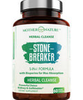 Mother Nature Organics Superfoods for Organic Living Stone Breaker Chanca Piedra Capsules, Dissolve Kidney & Gallbladder, Detoxify Urinary Tract, Flush Impurities, Kidney Support With Celery Seed Extract - 60 Veg Capsules