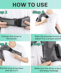 Democe Cordless Heated Shoulder Wrap Shoulder Massager For Men Women Heating Shoulder Brace Heating Pad 3 Heating Settings And Vibrations