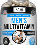 Kaya Naturals Multivitamin for Men Mens Prostate Multivitamin Multi Mineral Daily Supplement Pills for Men Supports Healthy Prostate Vitaminas para Hombres 60 Veggie Capsules