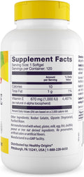 Healthy Origins Vitamin E 1000 IU (Natural) Mixed Tocopherols Vitamin E Supplement GlutenFree and NonGMO Skin Hair and Nails Vitamin 120 Softgels