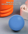 Japanese Craftsmanship Physical Massage Therapy Ball Set - Ideal For Yoga, Deep Tissue Massage,Yoga & Trigger Point Treatments. Set - 2 Extra Firm Balls W/Mesh Bag, Blue
