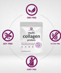 Multi Collagen Protein Powder | 1Lb, Type I, II, III, V, X Collagen Peptides with Biotin, Vitamin C & Hyaluronic Acid - Unflavored - Keto & Paleo Friendly, Great for Hair, Skin, Nails & Joints
