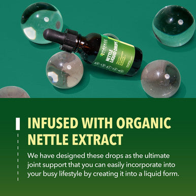 Stinging Nettle Leaf Extract Liquid Drops - Usda Organic - Immune, Prostate, And Joint Support - 60 Servings - Vegan, Non-Gmo, Gluten-Supplement - Unflavored Herbal Tincture - 1 Fl Oz