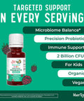 Maryruth Organics USDA Organic Liquid Kids Probiotic Drops by | Digestive Health | Gut Health | Kids Immune Support Supplement | Overall Health and Wellness | Non GMO | Vegan | 30 Servings