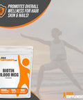 Bulksupplements.Com Biotin 10000Mcg Powder - Biotin Powder, Biotin Supplement, Biotin Vitamins For Hair Skin And Nails - Gluten Free, 1000Mg Per Serving (10Mg Biotin), 100G (3.5 Oz)