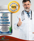 YUMMYVITE 15 Day Colon Cleanse And Detox, Herbal Detox Formula, Supports Weight Loss, Constipation Relief - Boosts Energy. Flush Toxins, Natural Safe Colon Cleanser For Men And Women - 30 Capsules
