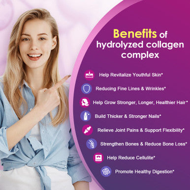 Nature Target Multi Collagen Peptides Powder - Type I, Ii, Iii, V, X - Hydrolyzed Collagen Peptides With Vitamin C Hyaluronic Aci