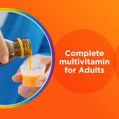 Centrum Liquid Multivitamin For Adults Multivitamin/Multimineral Supplement With B Vitamins And Antioxidants Citrus Flavor - 8 Fl Oz