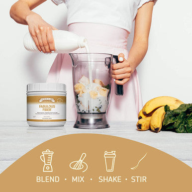Lewis Labs Fabulous Fiber Powder Supplement Delicious Quick Dissolve Daily Fiber Powder from Fruits Vegetables Grains Professional Grade Vitamins Minerals Proudly Made in The USA 16 Ounces