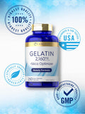 Carlyle Gelatin 2160 Mg | With Silica Optimizer | 250 Capsules | Non-Gmo, And Gluten Free Supplement