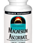 SOURCE NATURALS Magnesium Ascorbate 1000 Mg Tablet, 120 Count