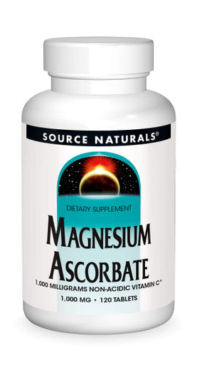 Source s Magnesium Ascorbate, 1000 Mg Tablet, 120 Count