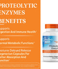 Doctor'S Best Proteolytic Enzymes Supplement For Men & Women - Supports Protein Digestion Caps For Digestive Wellness Bromelain Protease & Papain Blend Supports Metabolic Health 90 Veg Capsules