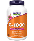 NOW Supplements, Vitamin C-1,000 with Rose Hips & Bioflavonoids, Antioxidant Protection*, 250 Tablets