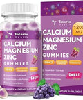 Sugar Calcium Magnesium Zinc Gummies for Women Men 19in1 Ultimate Absorption Calcium 1200 mg with Vitamin D3 K2 w/Boron B6 Ashwagandha for Bone Teeth Immune Joint Calm Vegan