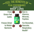 Grass Fed Beef Lung Capsules. Lung Support Supplement. Organs, Glandular, Lung Health Supplements. Desiccated To Retain Nutrients