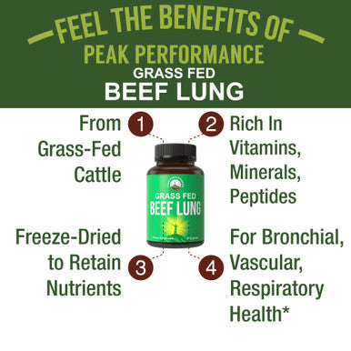 Grass Fed Beef Lung Capsules. Lung Support Supplement. Organs, Glandular, Lung Health Supplements. Desiccated To Retain Nutrients