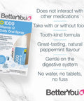 BetterYou Dlux 1000 Vitamin D Spray, 15ML