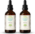 Maca B120 (2pcs) Alcohol-Free Herbal Extract Tincture, Super-Concentrated Maca (Lepidium Meyenii) Dried Root (2x4 fl oz)