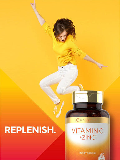 Carlyle Vitamin C With Zinc 250 Softgels Bioavailable Ascorbic Acid Zinc Oxide Non-Gmo And Gluten Supplement