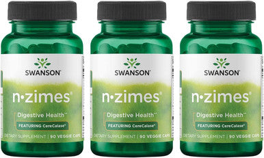 Swanson Full Spectrum N-Zimes 90 Veg Capsules Enzyme (3 Pack)
