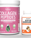 Collagen Peptides Powder Enhanced Absorption KSM66 Ashwagandha Root Powder Extract