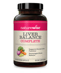 Naturewise Liver Detox Cleanse Supplement (60 Servings) Triple Repair Formula With Milk Thistle, Turmeric, Reishi & Kudzu To Enco