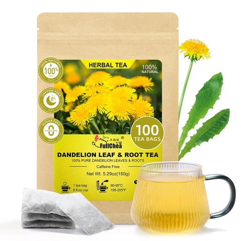 FullChea - White Mulberry Leaf Tea, 40 Teabags Ã¢â‚¬â€œ 100% Pure Dried Mulberry Tea Ã¢â‚¬â€œ Slightly Sweet & Refreshing - Non-GMO - Caffeine-Free - Support Wellness & Improve Digestion