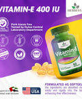Herbevia Vitamin E 400 IU Antioxidant Supplement ÃƒÂ¢Ã¢â€šÂ¬Ã¢â‚¬Å“ For Skin Men & Women Supports Reproductive Health & Oxidative Cell Health Organic & No Side Effects Halal Certified GMO-Free 60 Softgels