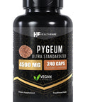 Healthfare Pygeum Bark Extract Supplement 4500Mg | 240 Capsules | Prostate Health, Bladder And Urinary Tract Support | Ultra Standardized Pygeum Africanum Bark