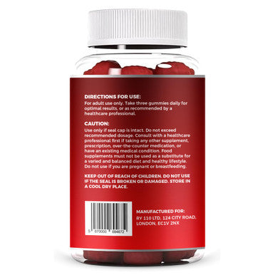 PureWellness Creatine and BCAA Gummies - 5000mg Creatine Monohydrate 1000mg BCAAs per Serving - Chewable Vegan Sugar Free Gummies Strawberry Flavour (1 Month Supply)