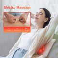 Comfier Rechargeable Back Massage Pad For Back Deep Tissue, Foldable Back Massage Chair Pad With Adjustable Intensity Shiatsu Back Massager With Heat, Gifts For Mom Dad Women Men