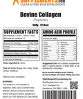 Bulksupplements.Com Collagen Peptides Powder - Bovine Collagen Powder, Collagen Supplement, Powdered Collagen - Beef Collagen Powder, 11G Of Hydrolyzed Collagen Per Serving, 500G (1.1 Lbs)