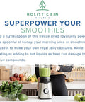 Holistic Bin Royal Jelly Powder 3X Concentration (25 Servings)| Rich in Proteins (Collagen), Amino s, Probiotics, Superfood