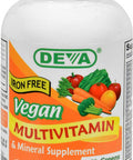 Deva Vegan Multivitamin and Mineral Supplement Iron - 90 Tablets (Pack of 2)