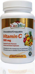 Canvita Halal Vitamin C 500mg All-In-One for Immunity Manage High-Blood Pressure and Memory Protection HALAL Certified and Made in Canada