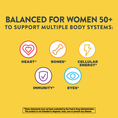 Nature's Way Alive Women's 50 Plus Multivitamin and Mineral Tablets, 50 Count