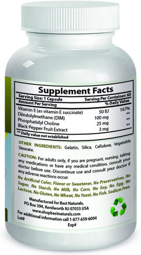 Best Naturals DIM Complex 100 mg 60 Capsules