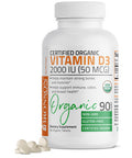 Bronson Vitamin D3 2,000 Iu For Immune Support, Healthy Muscle Function & Bone Health, High Potency Organic Non-Gmo Vitamin D Supplement, 90 Tablets