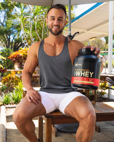 Optimum Nutrition (On) Gold Standard 100% Whey Protein Powder For Muscle Support & Recovery Primary Source Whey Protein Isolate Vanilla Ice Cream 10 Lbs