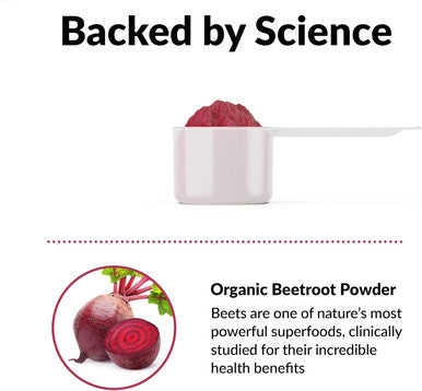 Force Factor Total Beets Organic Beetroot Powder Superfood to Boost Daily Nutrition USDA Organic Vegan Gluten- and Non-GMO Beet Supplement Unflavored 180 Servings 2-Pack