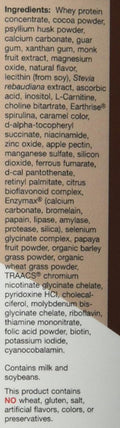 Maxi Health NatureMax EnergizeTM Whey Protein Powder- Energy Support Meal Replacement - 20g Protein Per Serving - Natural Chocolate Flavor - Kosher Dairy Vitamin - 1.17lb