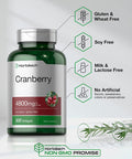 Cranberry Supplement | 4800mg | 300 Softgels | Non-GMO and Gluten Free Cranberry Pills from Concentrate Extract | by Horbaach